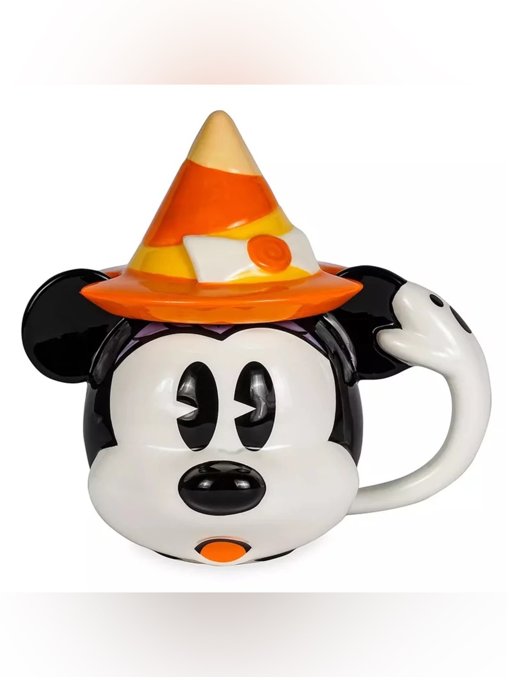 Disney Mickey Mouse Halloween Candy Corn Witch Hat Mug